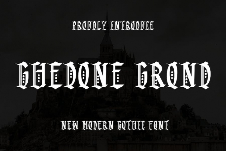 GHEDONE GROND - Gothic Font Font Download