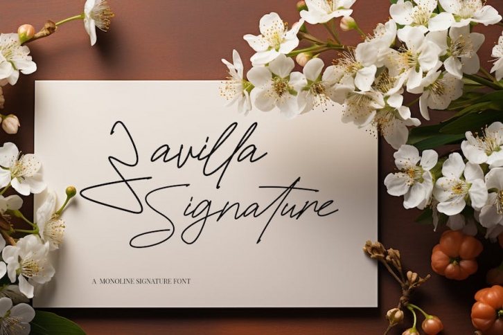 Zavilla Signature Handdwritten Font Download