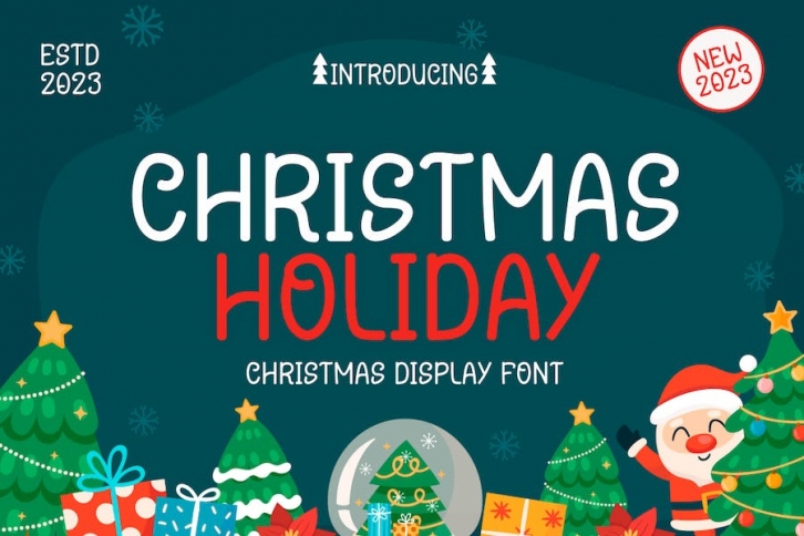 Christmas Holiday - Christmas Display Font Font Download
