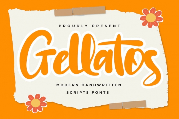 Gellatos - Handwritten Script fonts Font Download