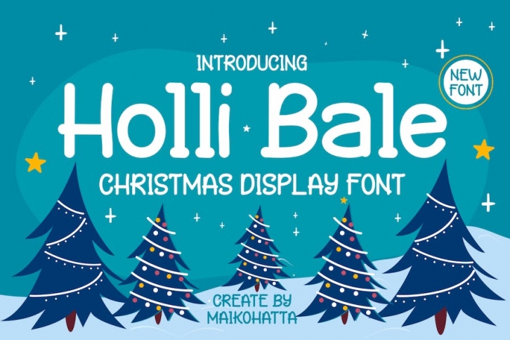 Holly Bale - Christmas Display Font Font Download