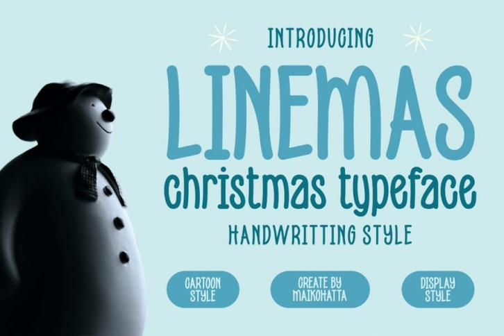 Linemas - Christmas Typeface Font Download