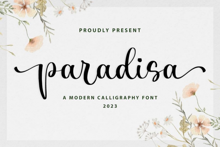 Paradisa Script Font Download