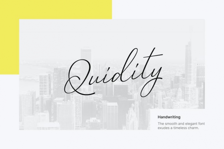 Quidity - Handwriting Typeface Font Download