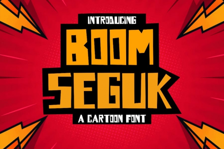 Boom Seguk -Cartoon Font Font Download