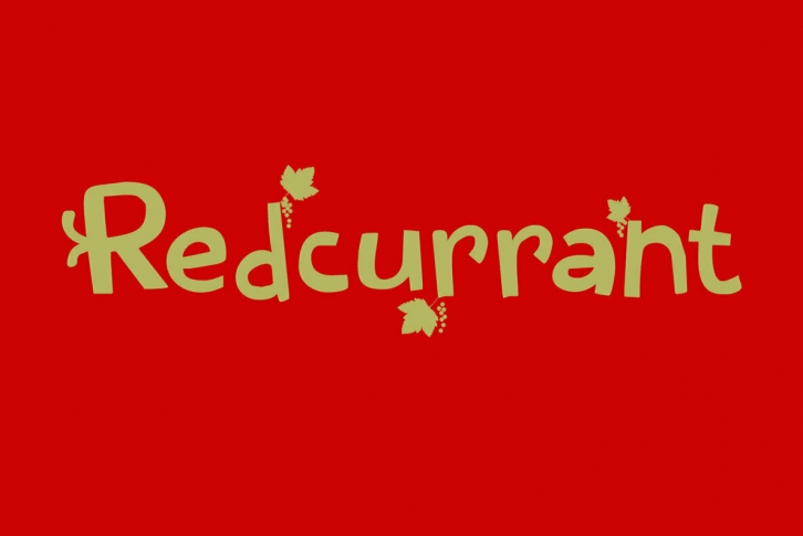 Redcurrant Font Download