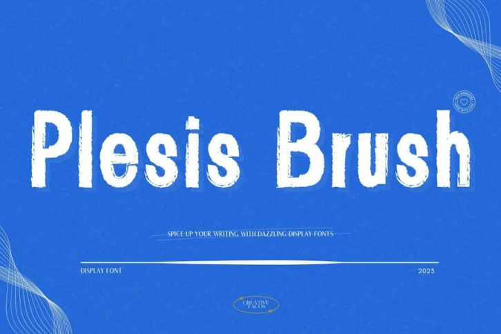 Plessis Brush Display Font Font Download