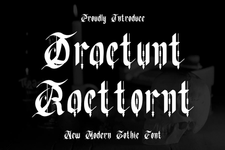 Dractunt Racttornt - Gothic Font Font Download