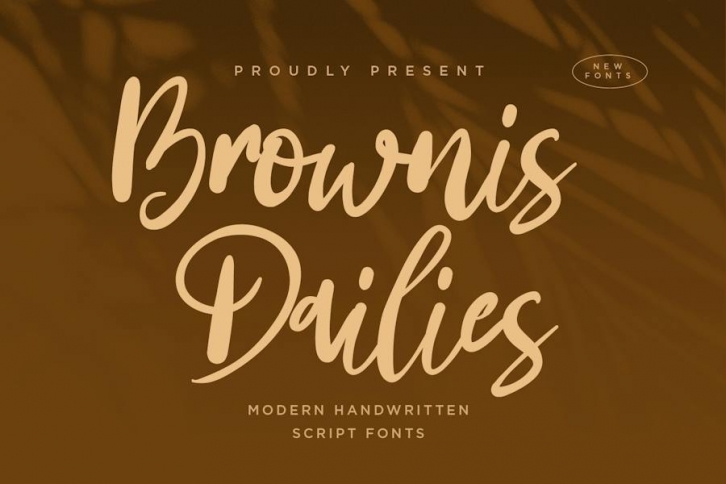 Brownis Dailies - Handwritten Script fonts Font Download