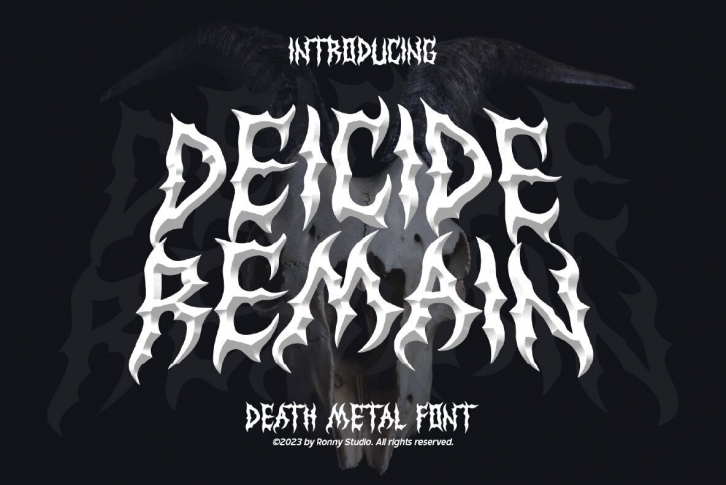 Deicide Remain Font Download