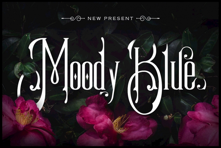 Moody Blue Font Download