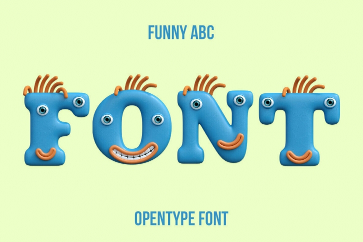 Funny ABC SVG Font Download