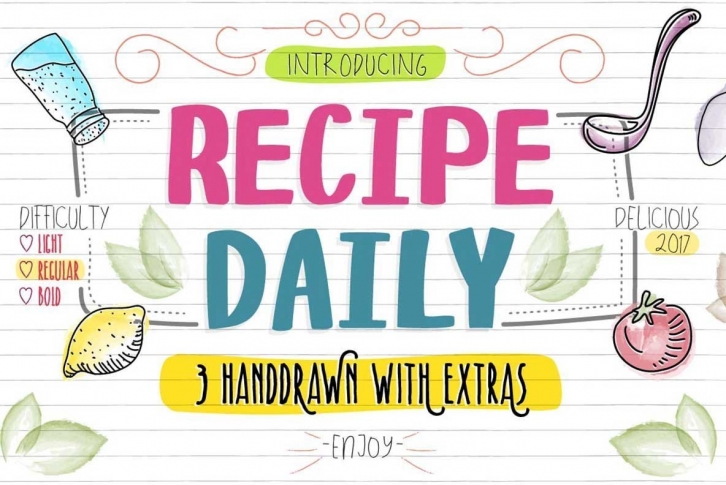 Recipe Daily Font Download