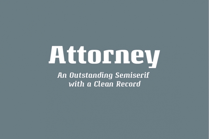 Attorney Font Download