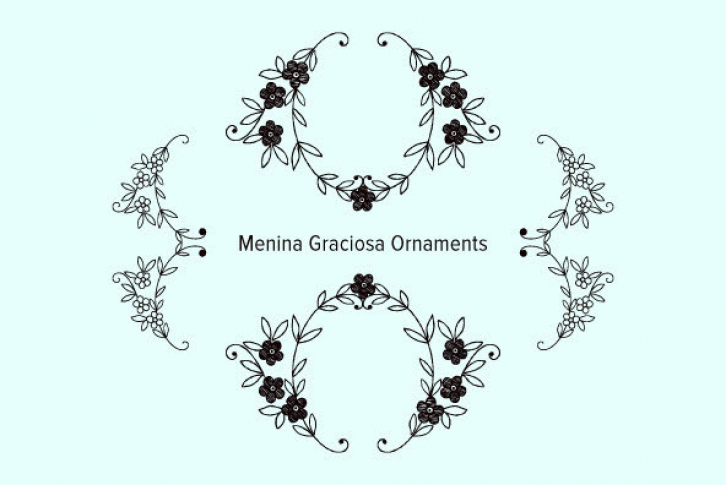 Menina Graciosa Ornaments Font Download