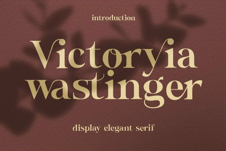 Victoryia Wastinger Font Download