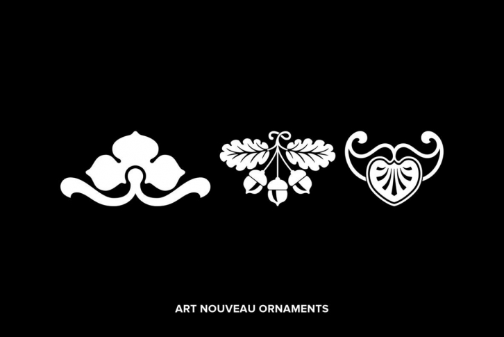 Art Nouveau Ornaments Font Download