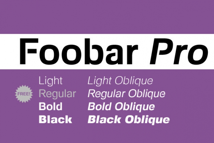 Foobar Pro Font Download