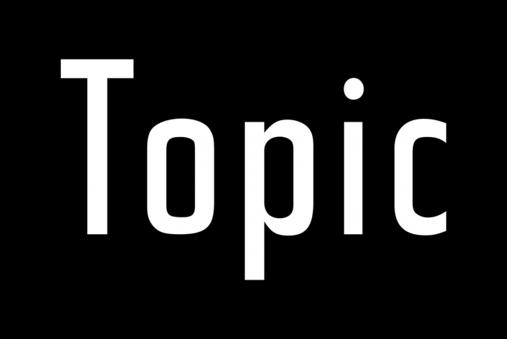 Topic Font Download