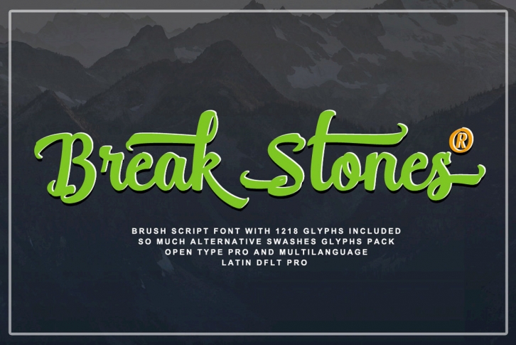 Break Stones Font Download