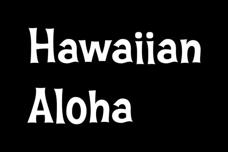 Hawaiian Aloha Font Download