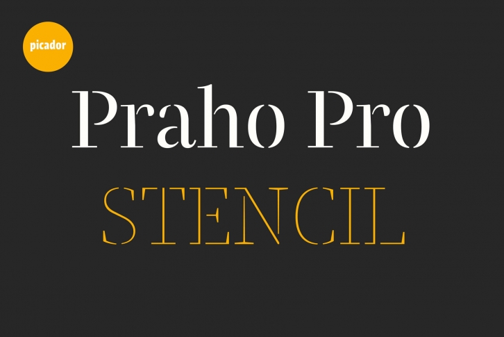 Praho Pro Stencil Font Download