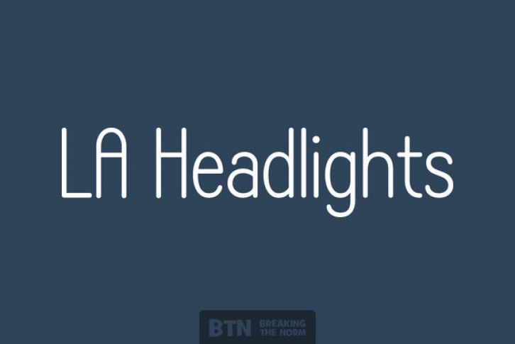 LA Headlights Font Download