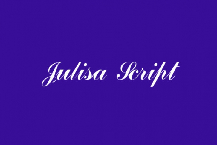 JulisaScript Font Font Download