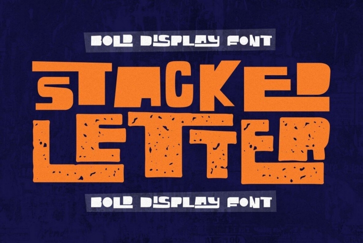 Stacked Letter Font Font Download