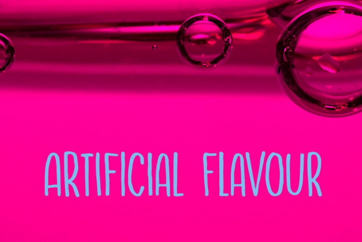 Artificial Flavour Font Font Download