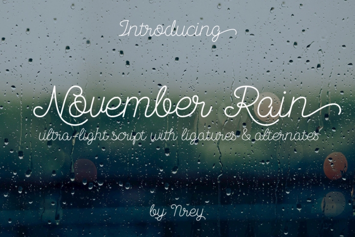 November Rain Font Font Download