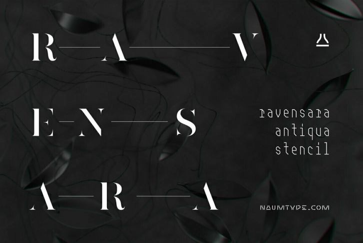 Ravensara Antiqua Stencil Font Font Download