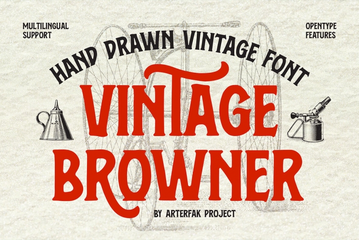 Vintage Browner Font Font Download