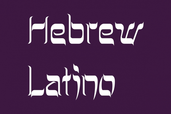 Hebrew Latino Font Font Download