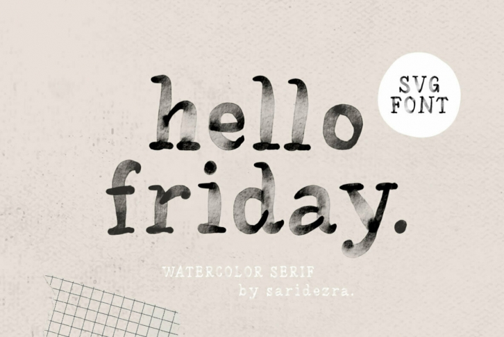 Hello Friday SVG Font Font Download