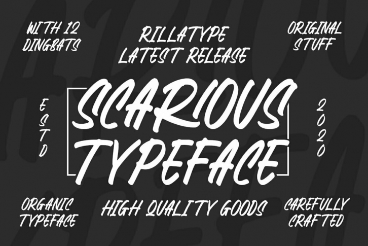 Scarious Typeface Font Font Download