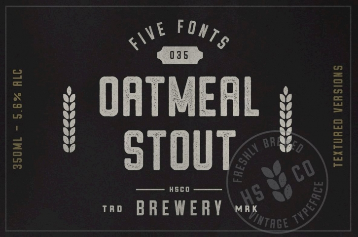 Oatmeal Stout Font Font Download