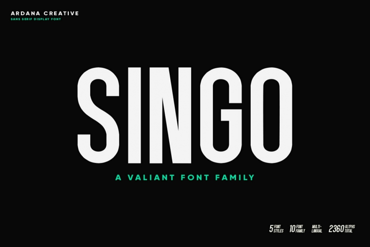 Singo Sans Font Font Download