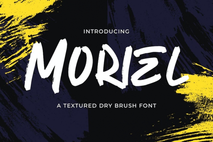 Moriel - Textured Brush Font Font Download