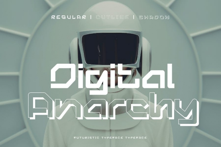 Digital Anarchy - Futuristic Typeface Font Download