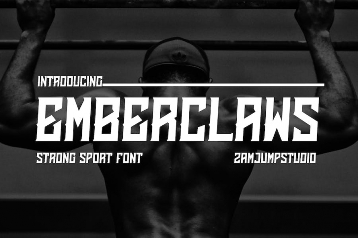 EMBERCLAWS - STRONG SPORT FONT Font Download