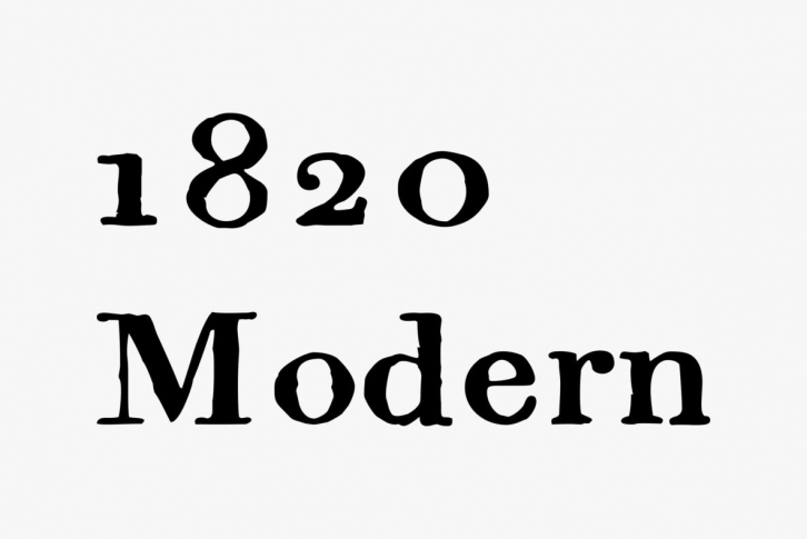 1820 Modern Font Font Download