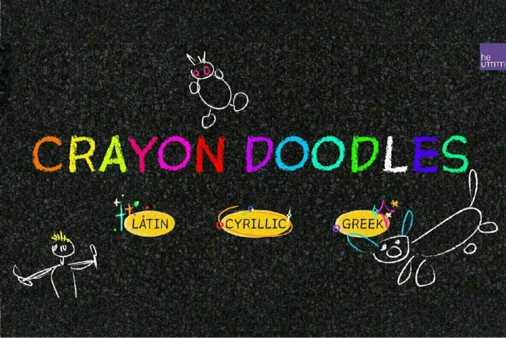 HU Crayon Doodles Font Font Download