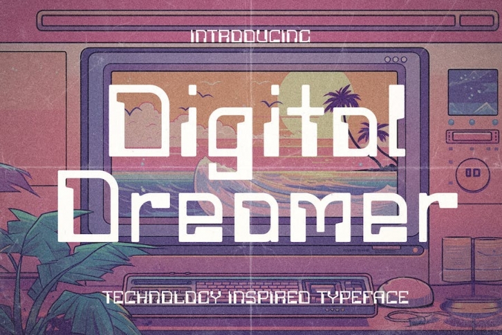 Digital Dreamer - 1980s Computer Typeface Font Download