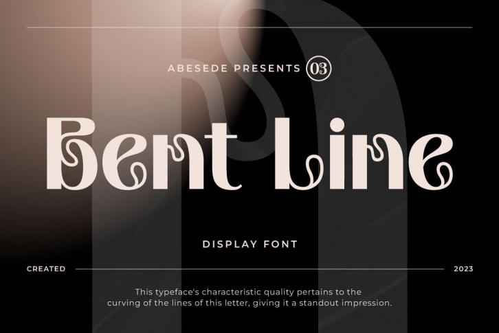 Bent Line Font Font Download