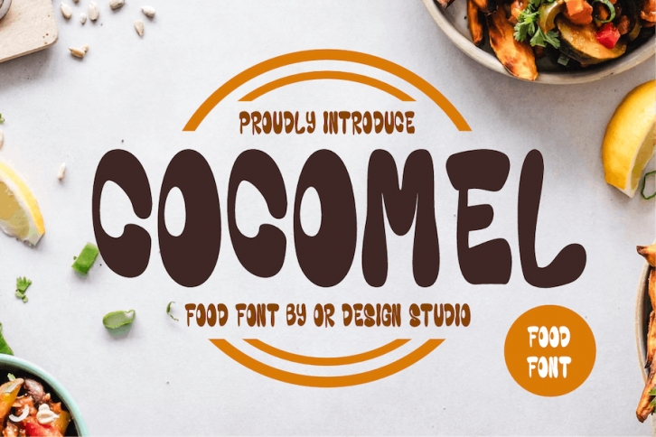 Cocomel - Food Fonts Font Download