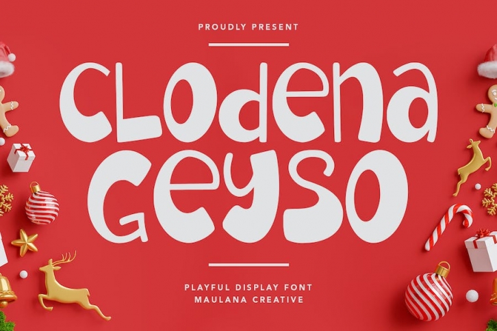 Clodena Geyso Playful Display Font Font Download