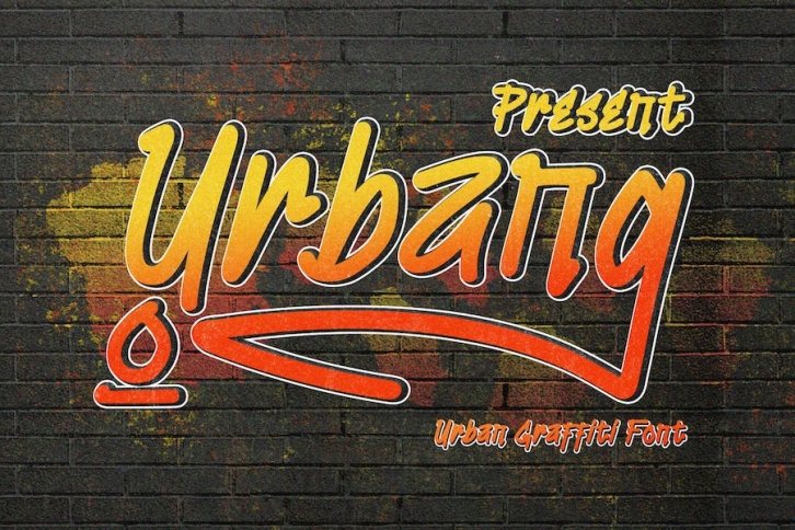 Urbang - Urban Graffiti Font Font Download