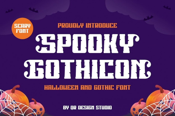 Spooky Gothicon - Halloween Font Font Download