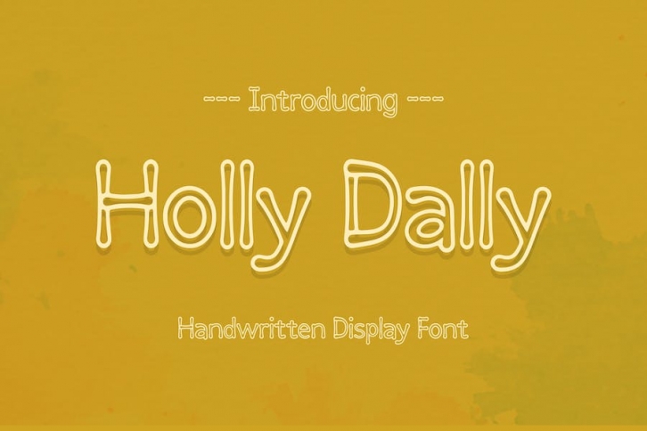 Holly Dally Handwritten Display Font Download